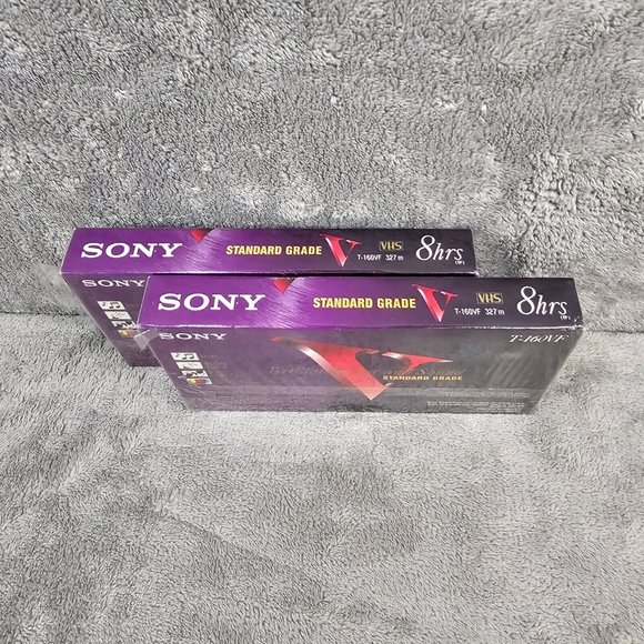 Sony Blank VHS Tapes (lot of 2) 8 hours EP Standard Grade T-160 High durability - Picture 7 of 12